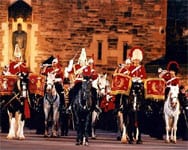 Drum Horses perform