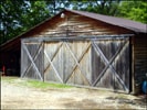 One of Old Mill Farm's many machine sheds.